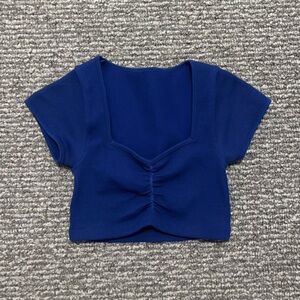 Hollister Blue Crop Top